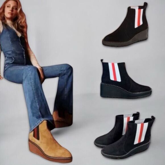 Cecelia New York Gemma Suede Ankle Boots - Picture 7 of 16